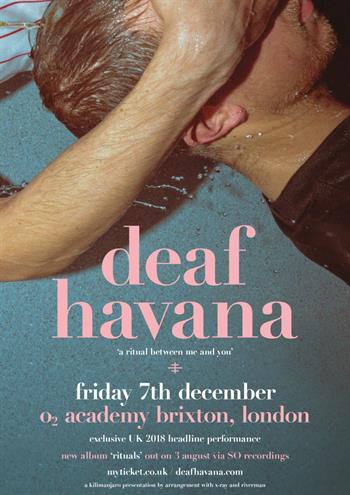 Deaf Havana acoustic set to celebrate launch of new album RITUALS - Sunday 5th August 2018 Deaf Havana admat 220618